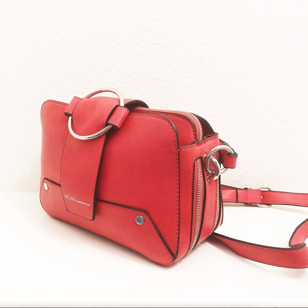 BCBGeneration Crossbody Bag Elle Shoulder Pomegranate Red NWT $148.00 - Picture 8 of 14